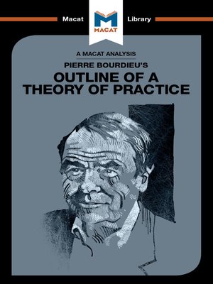 cover image of A Macat Analysis of Pierre Bourdieu's Outline of a Theory of Practice